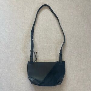 French Connection leather navy purse.
